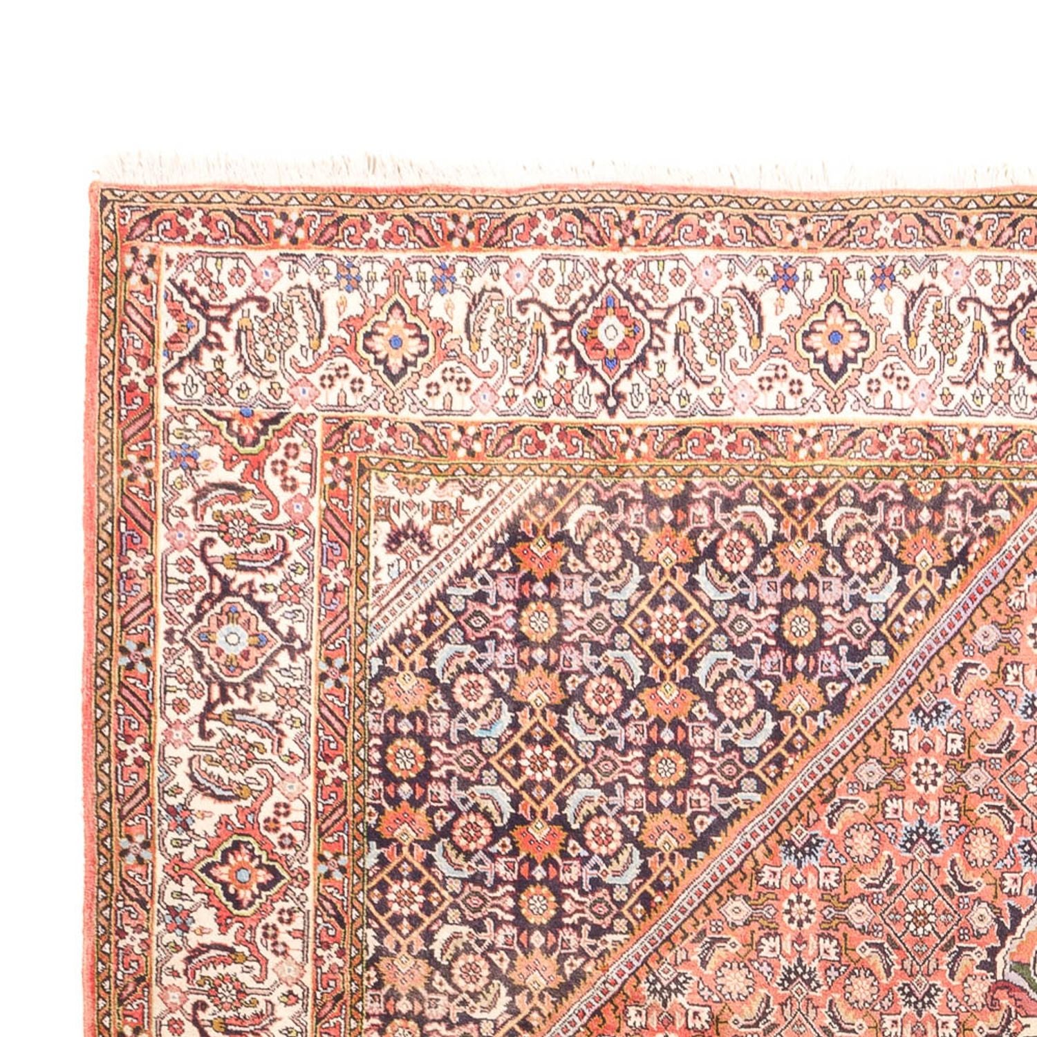 Tapis persan - Bidjar - 287 x 198 cm - rouge clair