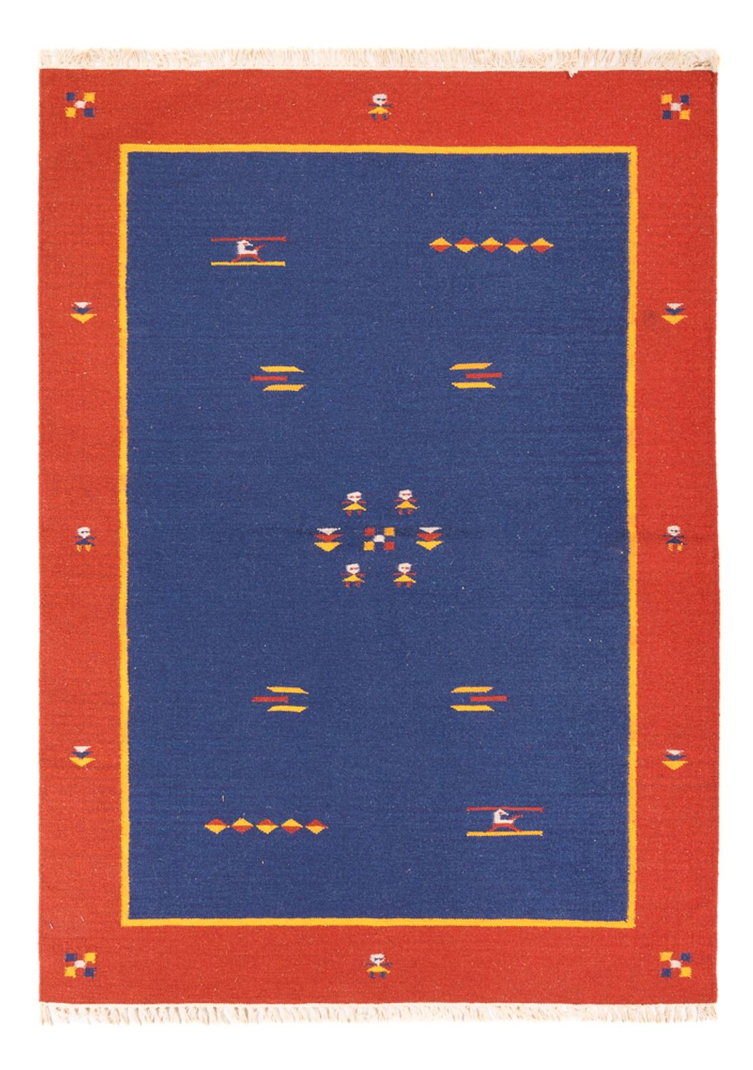 Tapis Kelim - Tendance - 200 x 140 cm - multicolore