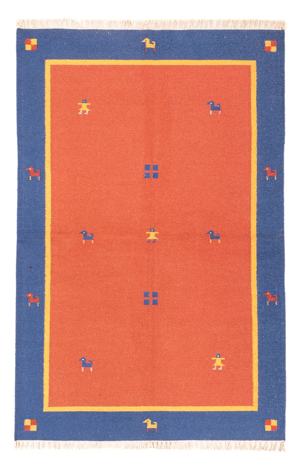 Tapis Kelim - Tendance - 200 x 140 cm - multicolore