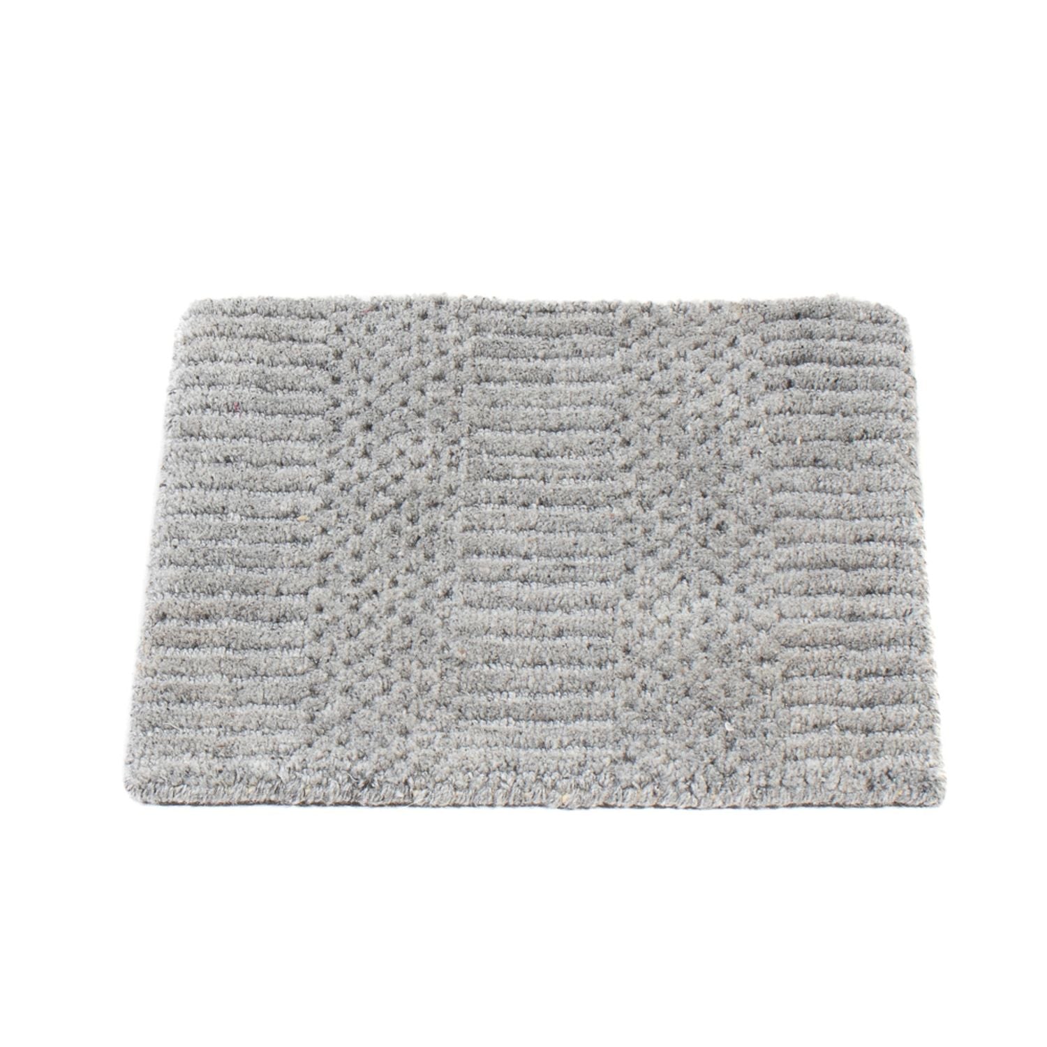 Tapis en laine carré  - 32 x 32 cm - gris foncé