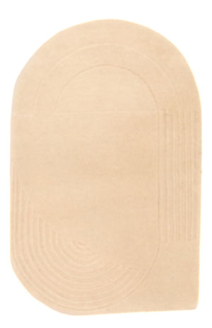 Tapis en laine - 92 x 60 cm - beige