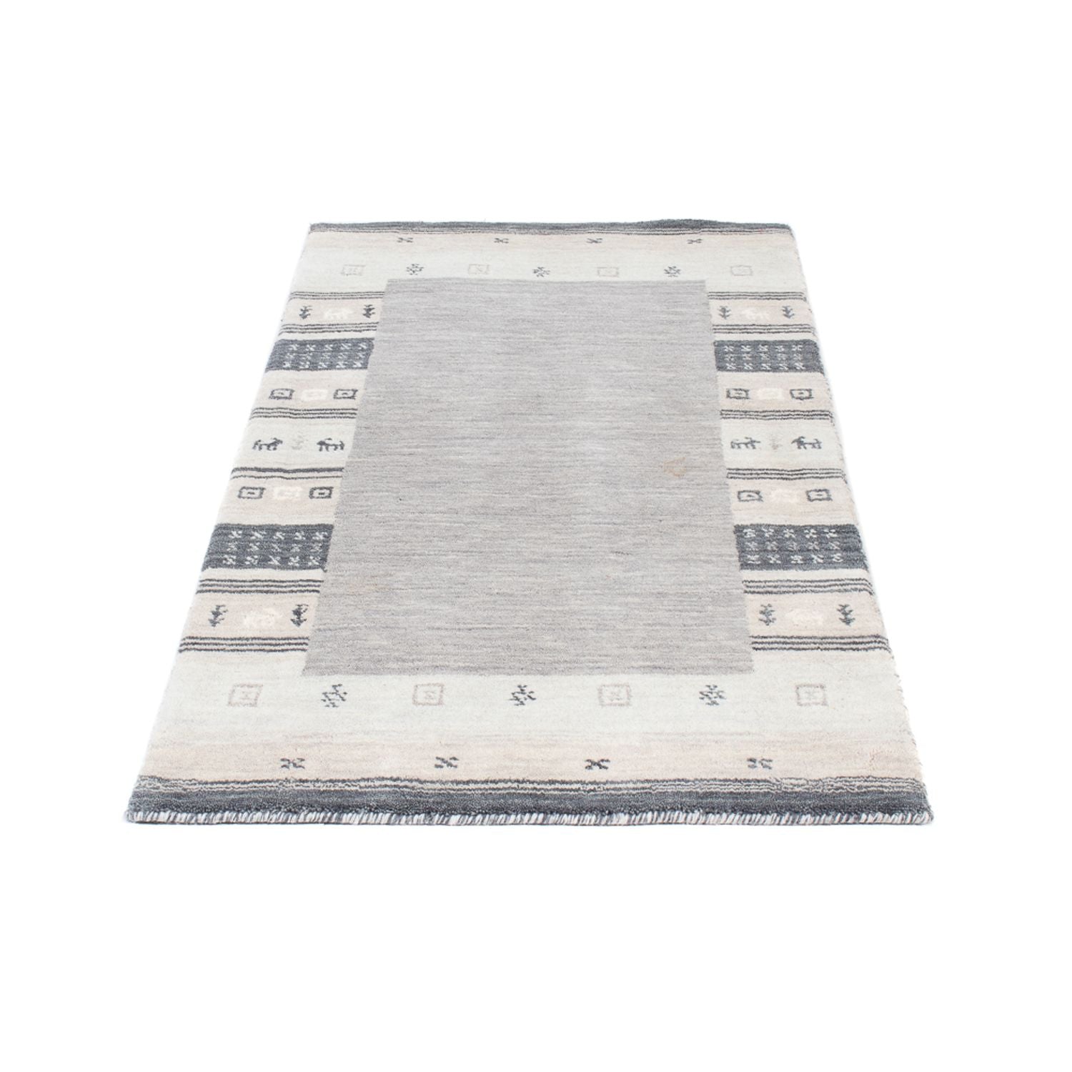 Gabbeh Teppich - Indus - 145 x 70 cm - hellgrau