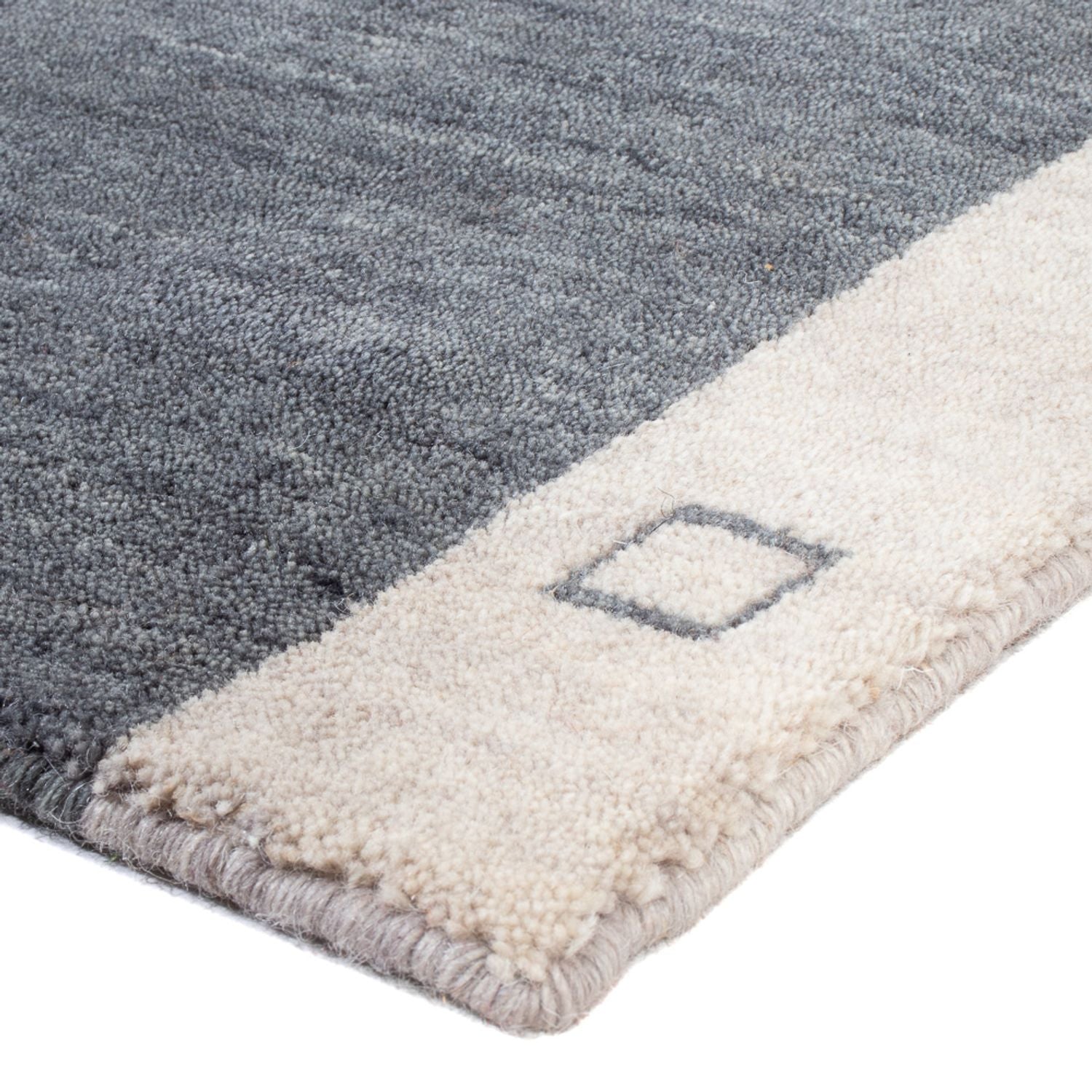 Gabbeh Teppich - Indus - 140 x 70 cm - grau