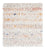 Tapis en laine carré  - 35 x 32 cm - multicolore