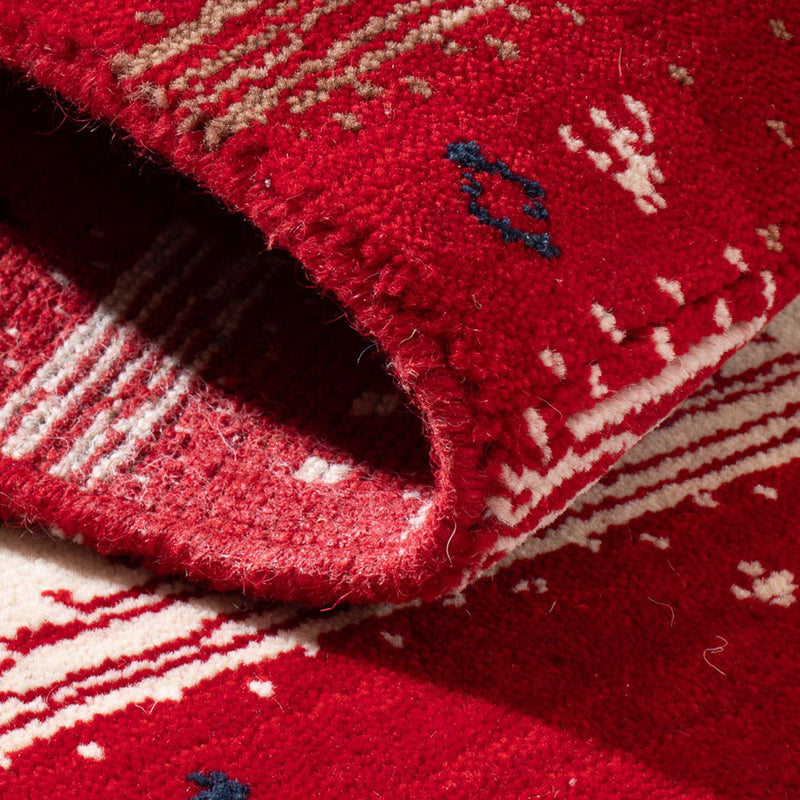 Gabbeh Teppich - Loribaft Softy - 90 x 60 cm - rot