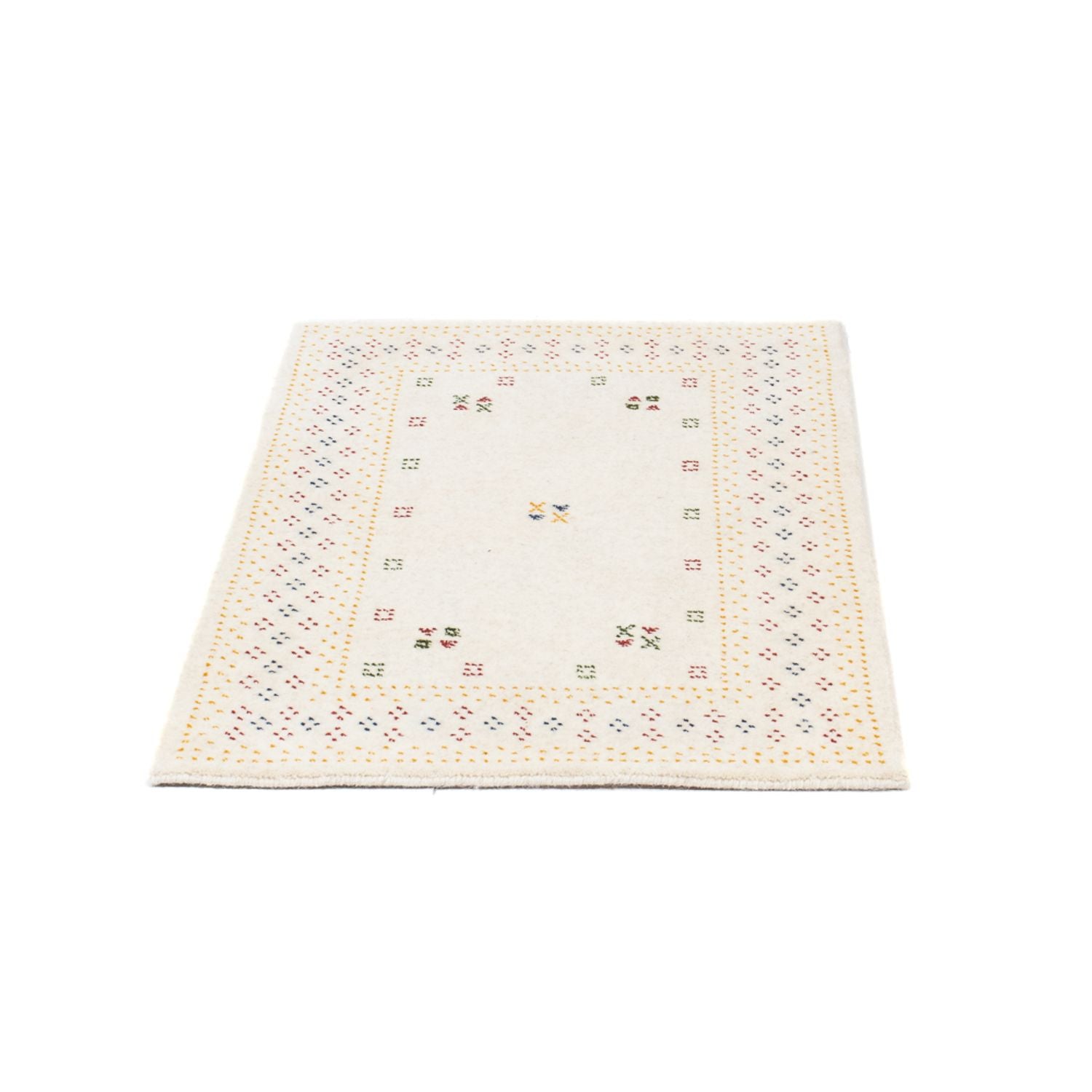 Gabbeh Teppich - Loribaft Softy - 90 x 60 cm - beige