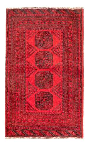 Tapis afghan - Filpa - 155 x 100 cm - rouge