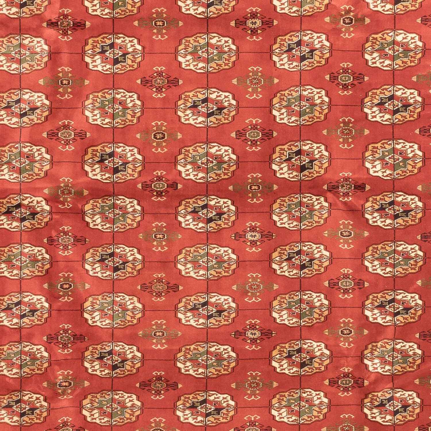 Tapis afghan - Boukhara - 410 x 300 cm - rouge clair