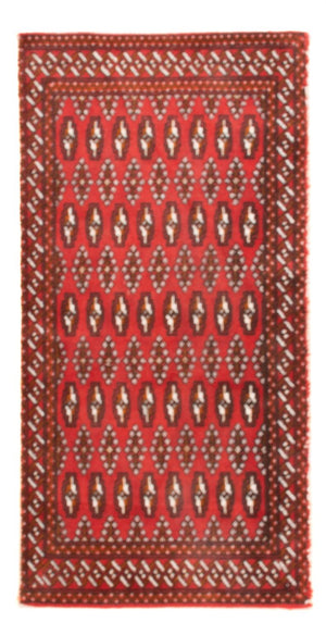 Tapis Turkaman - 130 x 60 cm - rouge