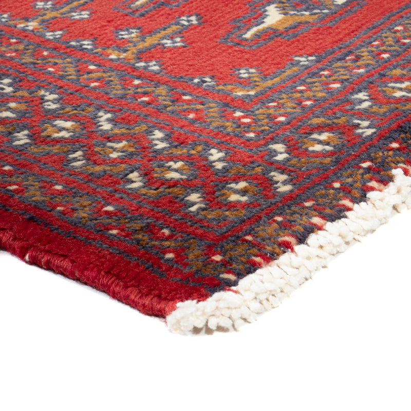 Tapis Turkaman - 130 x 60 cm - rouge clair