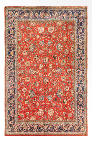 Tapis persan - Tabriz - 393 x 266 cm - rouge