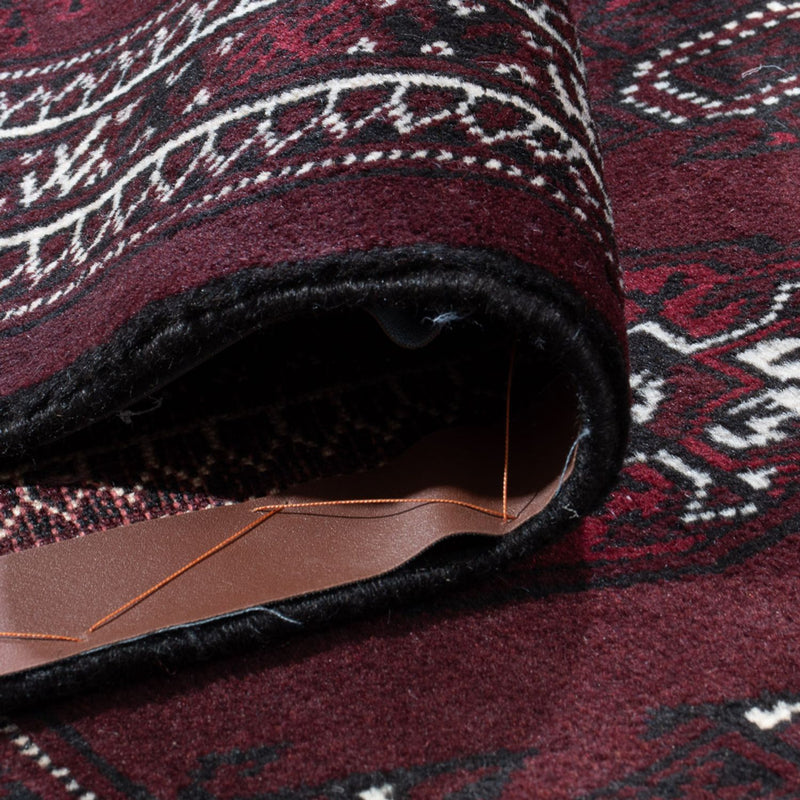 Tapis Turkaman - 380 x 260 cm - rouge foncé