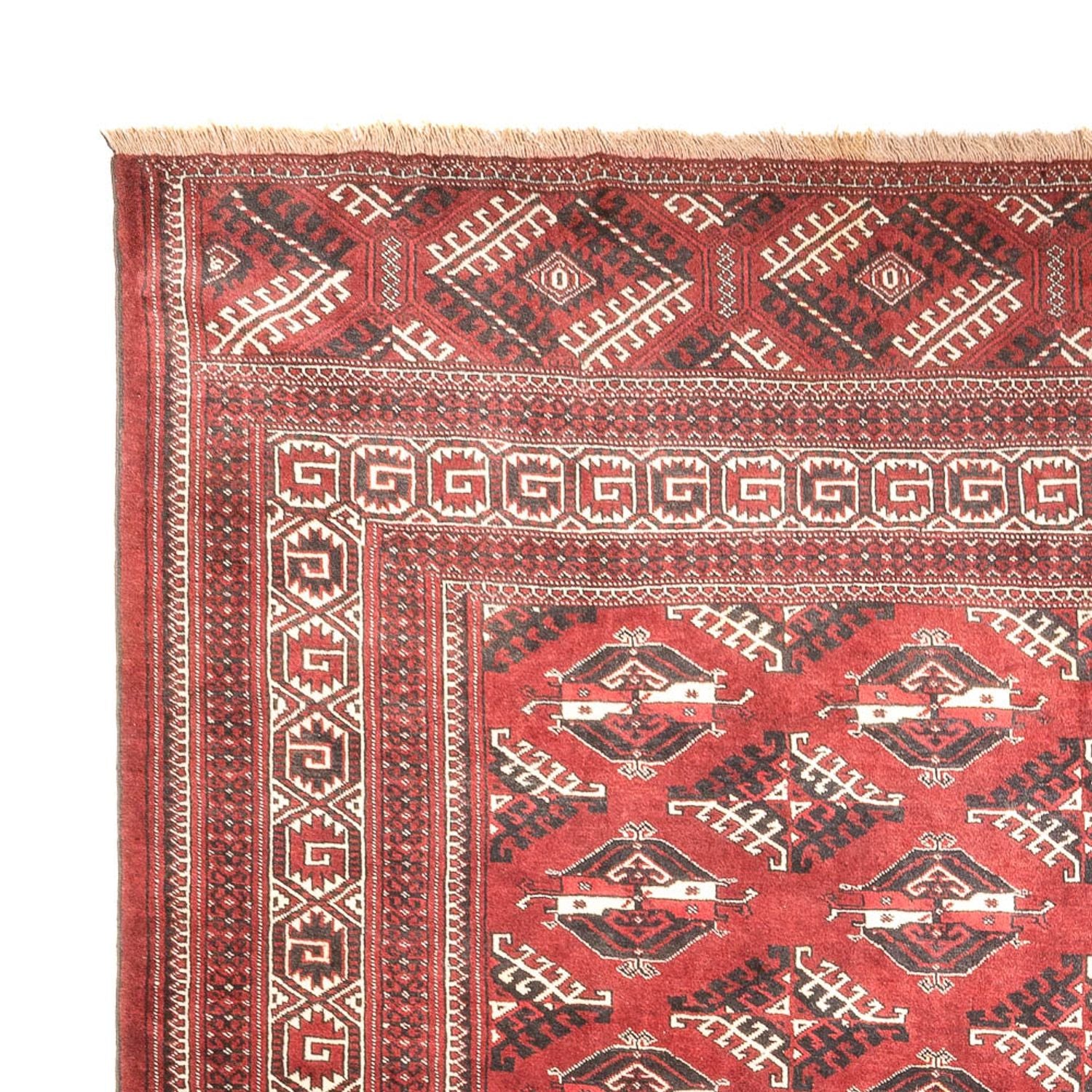 Tapis Turkaman - 390 x 280 cm - rouge