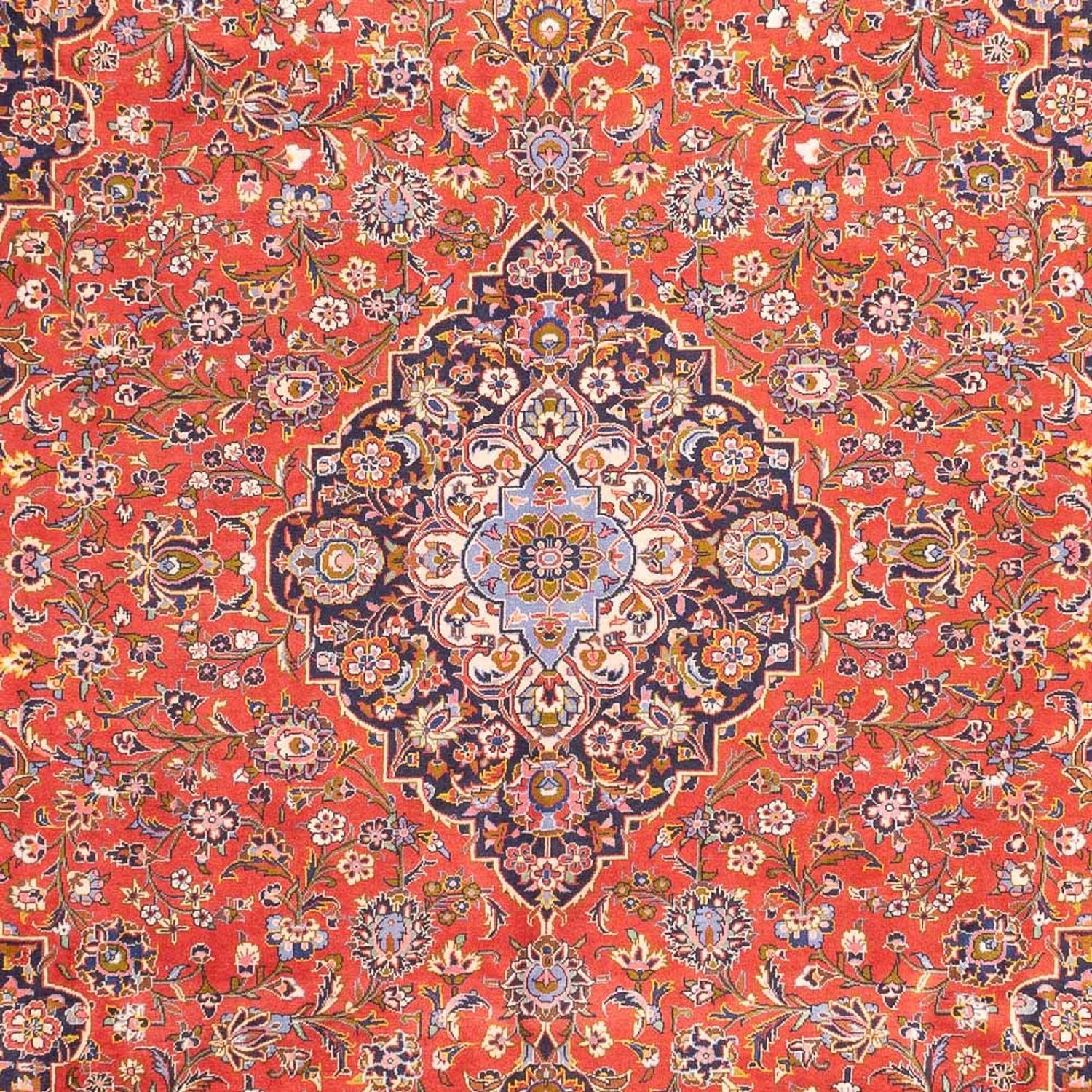 Tapis persan - Keshan - 385 x 305 cm - rouge clair