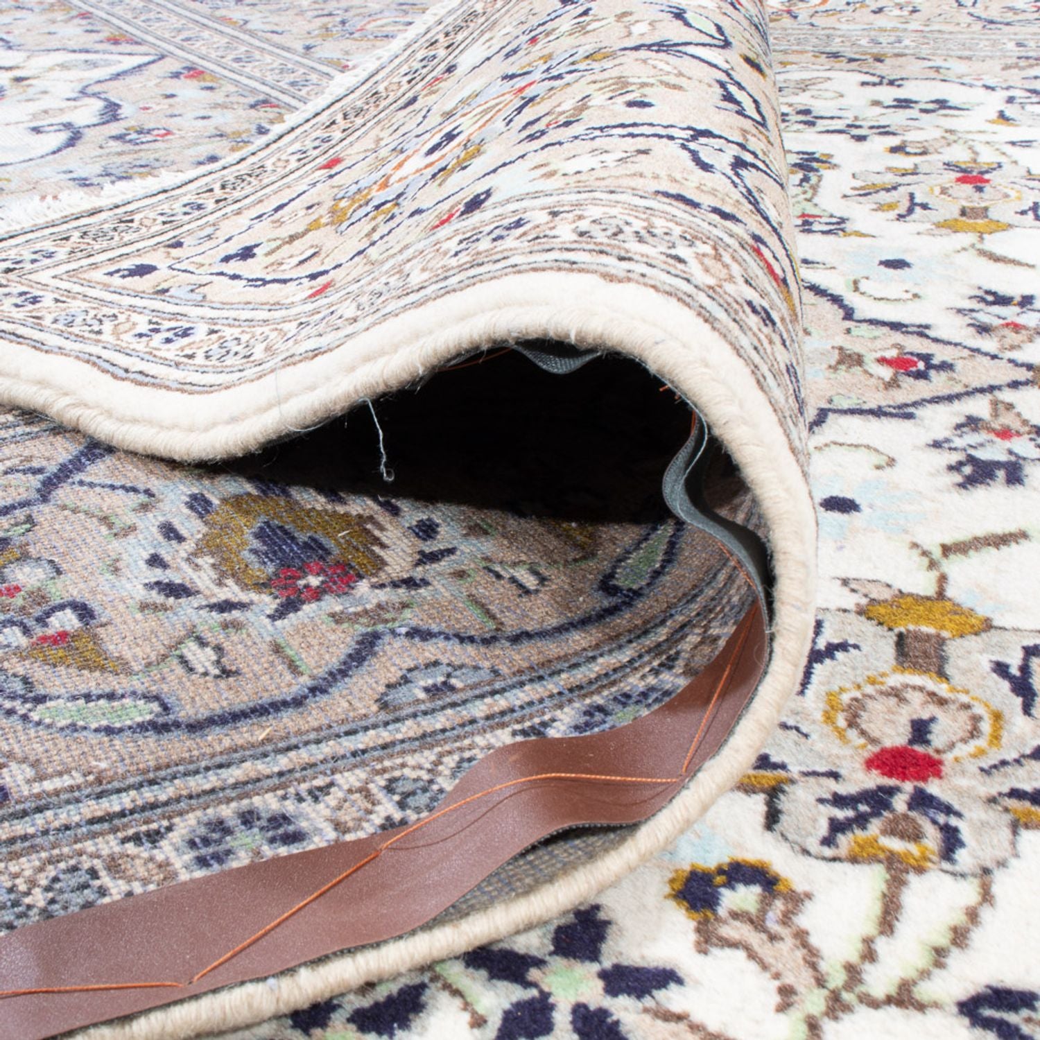 Tapis persan - Keshan - 310 x 200 cm - crème