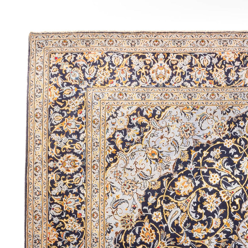 Tapis persan - Keshan - 425 x 307 cm - bleu foncé