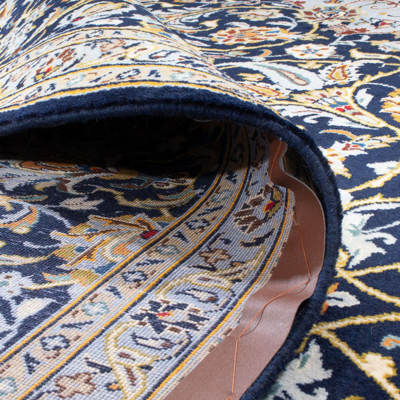Tapis persan - Keshan - 425 x 307 cm - bleu foncé