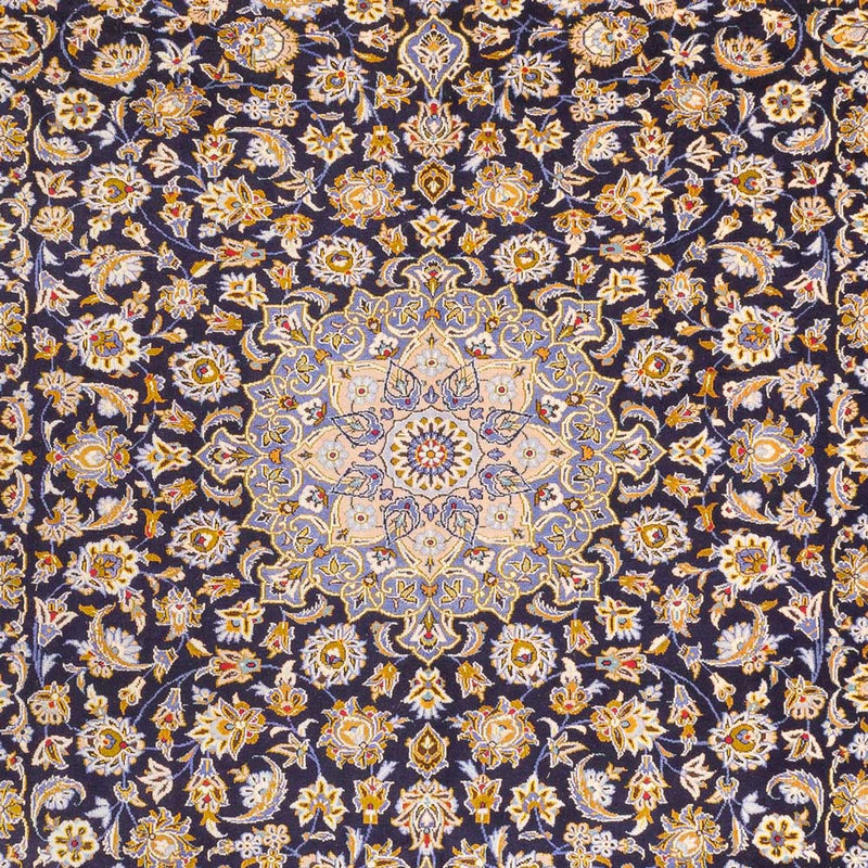 Tapis persan - Keshan - 420 x 318 cm - bleu foncé