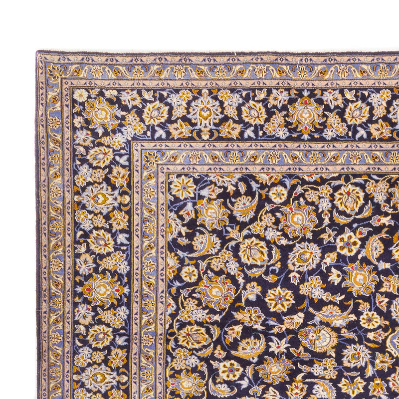 Tapis persan - Keshan - 420 x 318 cm - bleu foncé