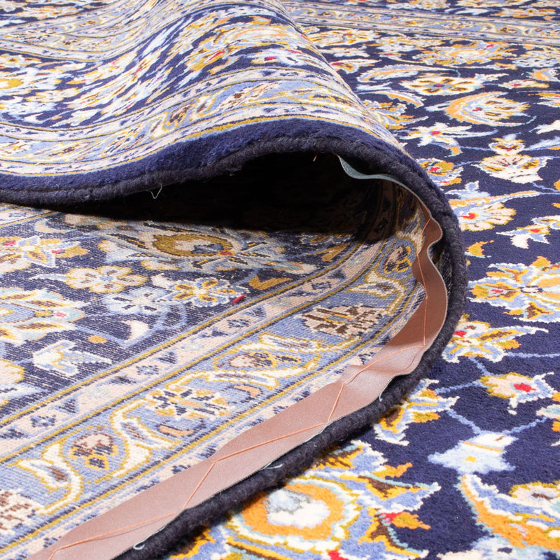 Tapis persan - Keshan - 420 x 318 cm - bleu foncé