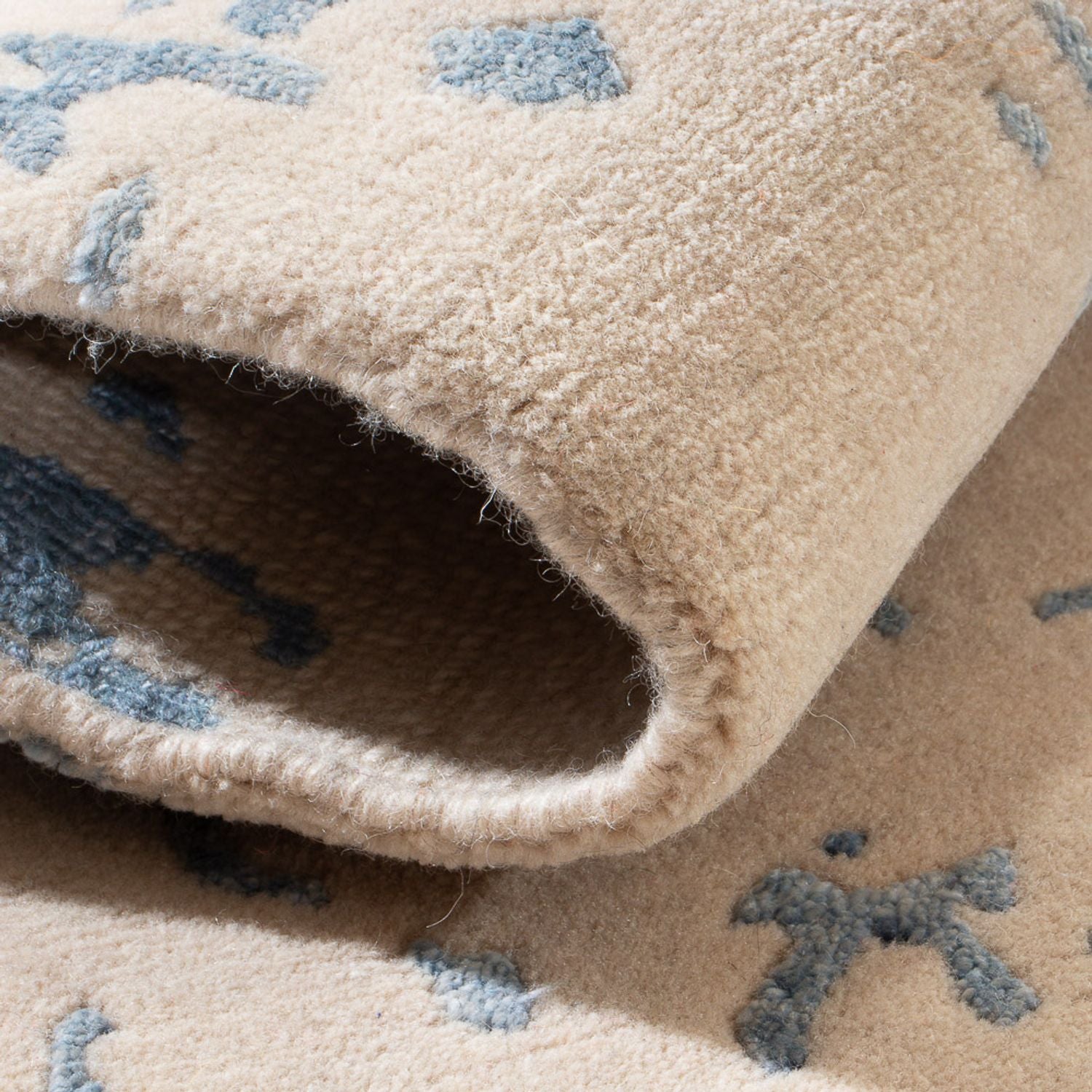 Designer Teppich - 82 x 64 cm - mehrfarbig