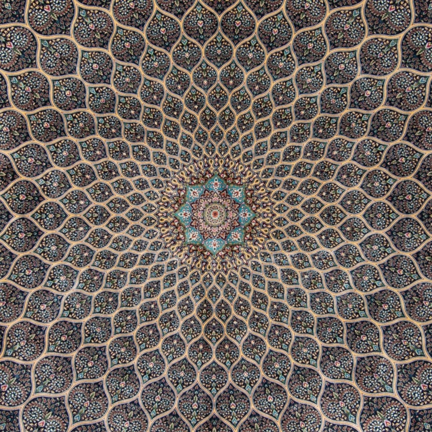 Perserteppich - Ghom - 300 x 200 cm - dunkelblau