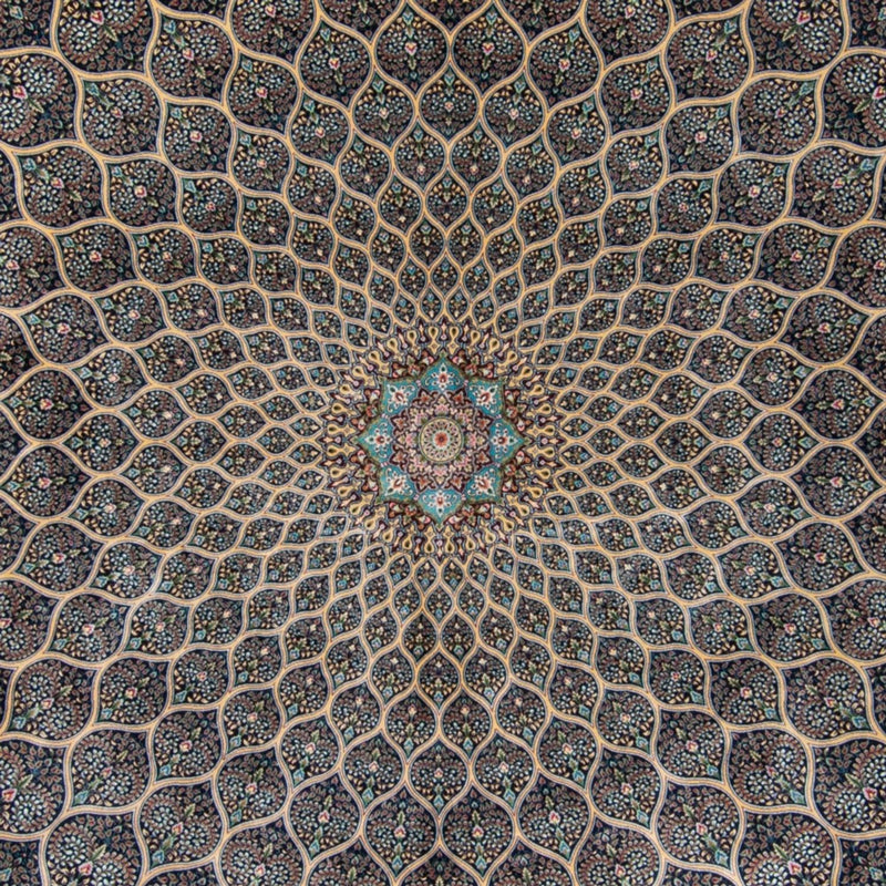 Perserteppich - Ghom - 300 x 200 cm - dunkelblau