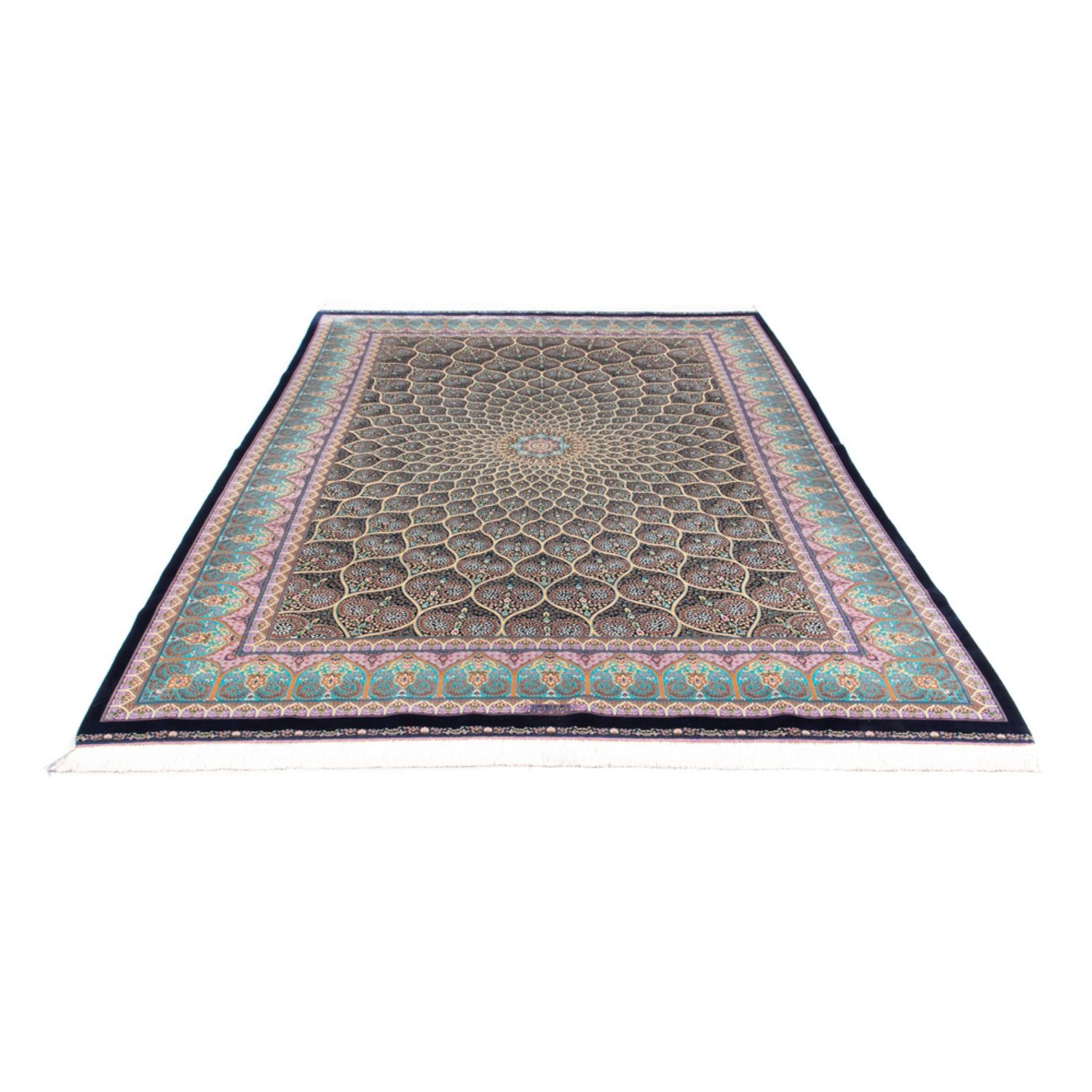 Perserteppich - Ghom - 300 x 200 cm - dunkelblau