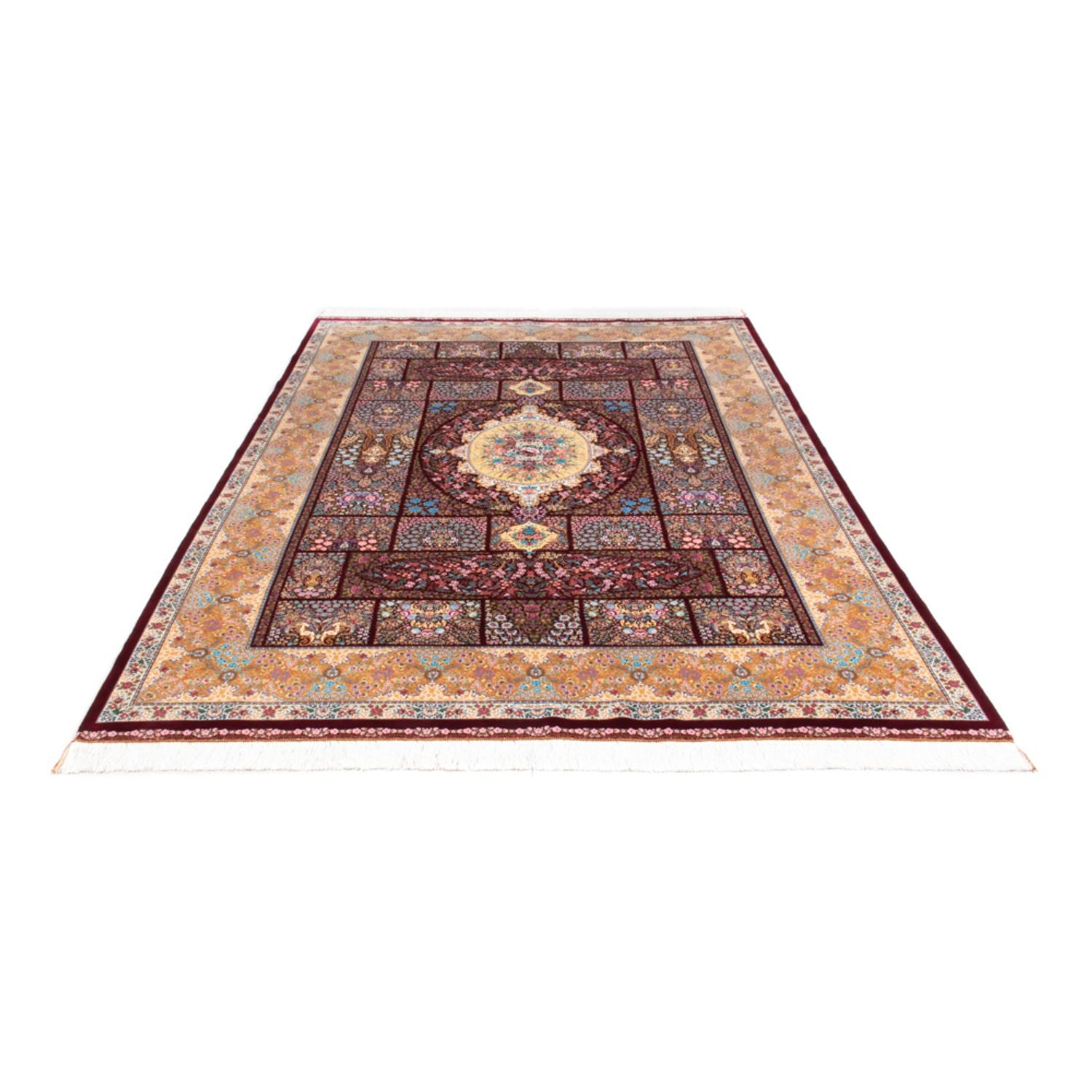 Tapis persan - Ghom - 300 x 200 cm - rouge