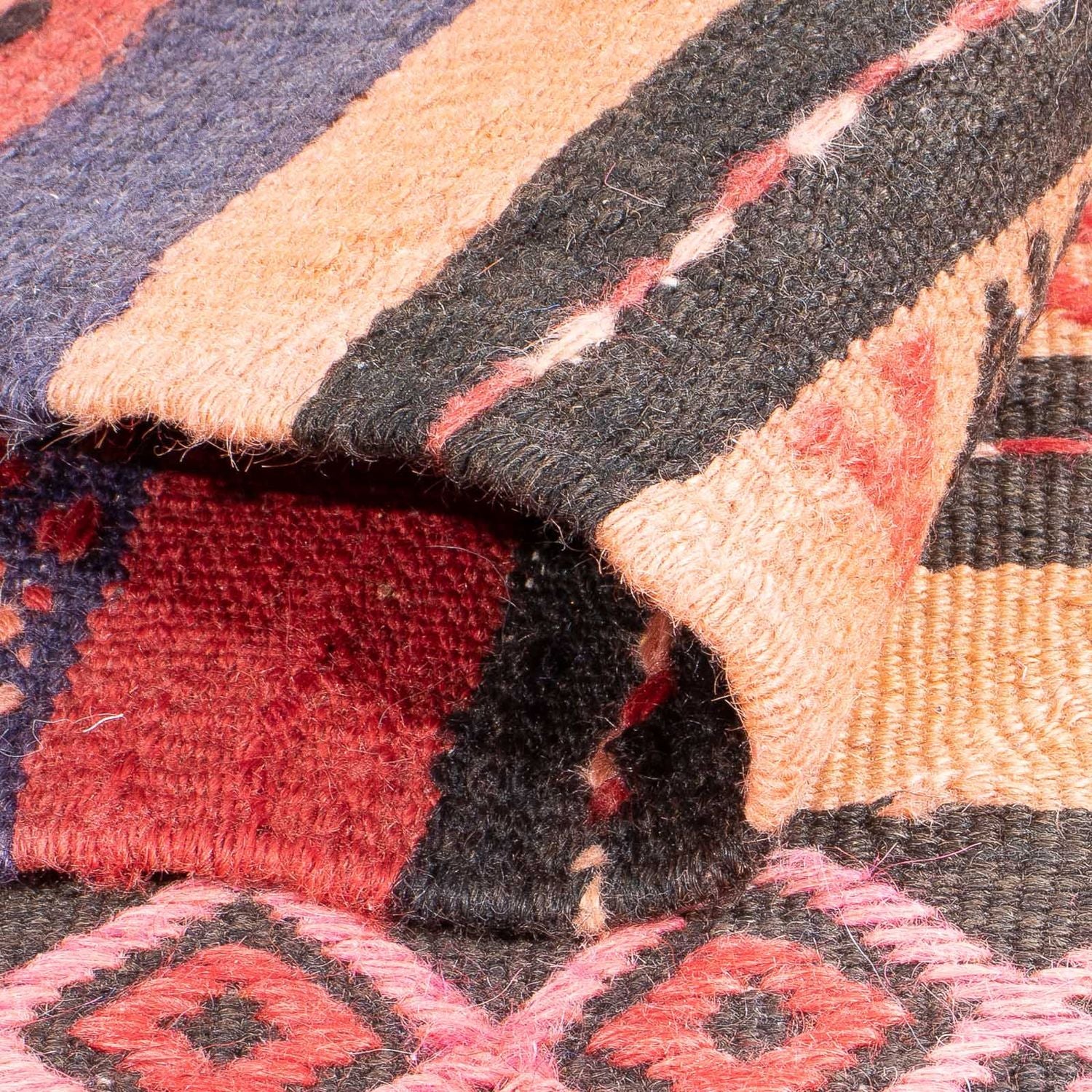Tapis Kelim - Vieux - 210 x 150 cm - multicolore