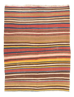 Tapis Kelim - Vieux - 215 x 172 cm - multicolore