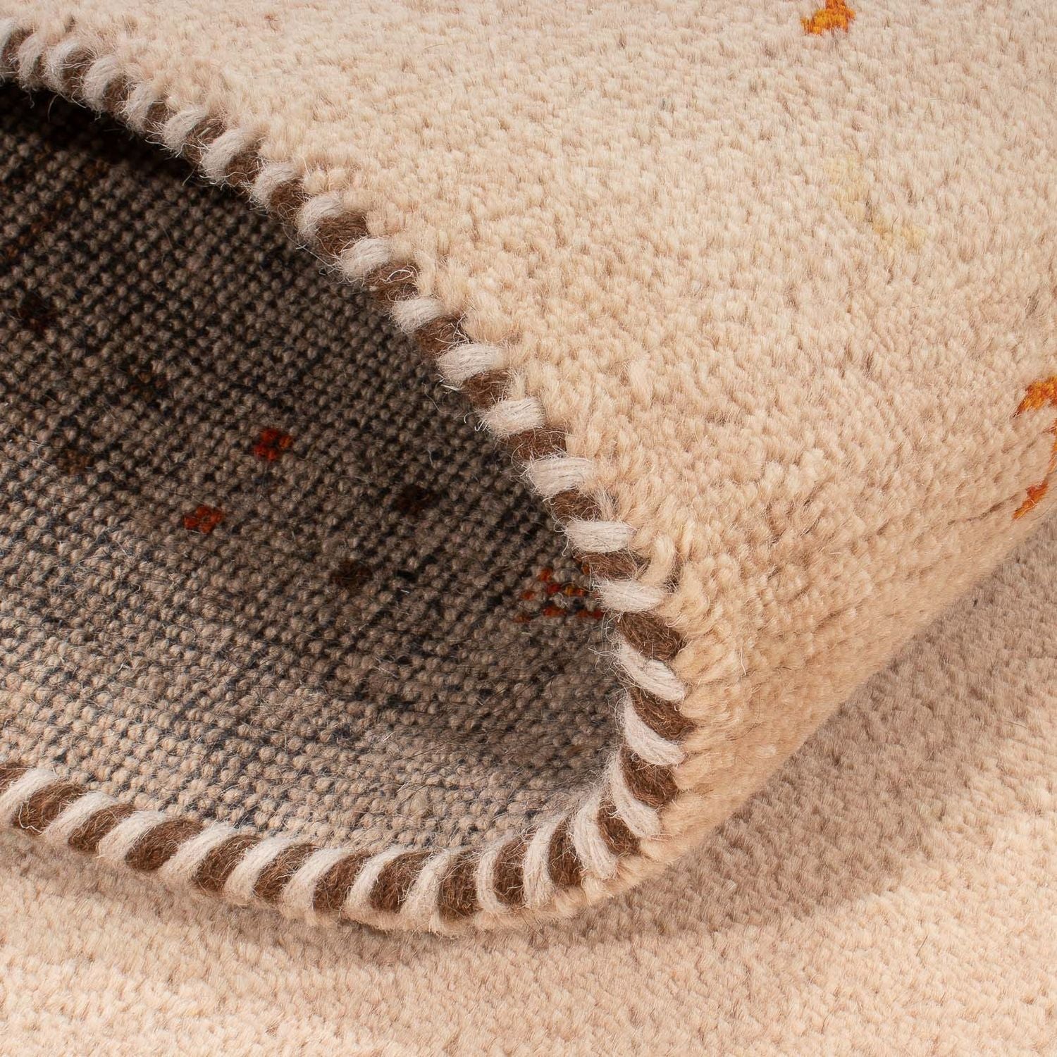 Tapis Gabbeh - Indus - 160 x 90 cm - beige
