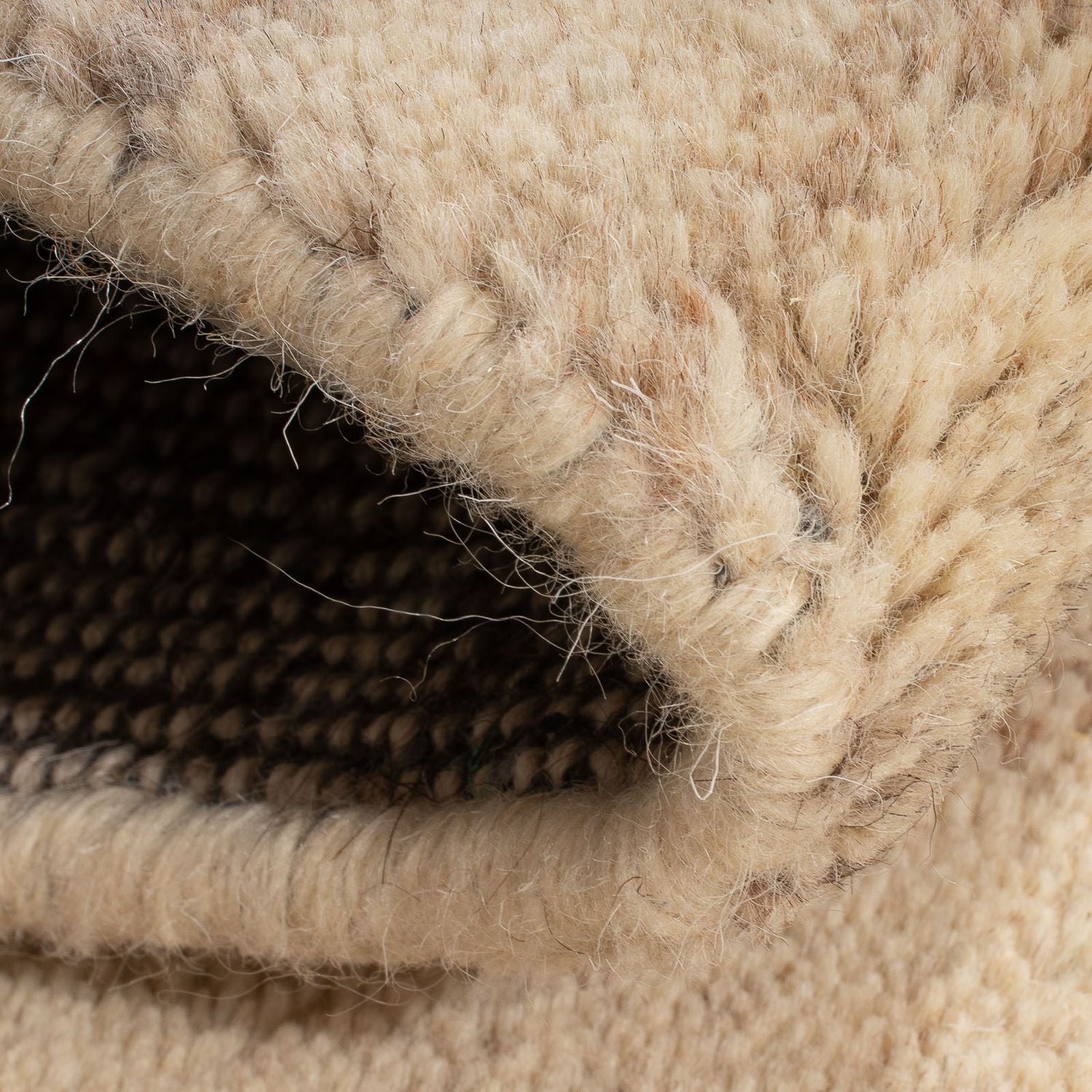 Tapis Gabbeh - Indus - 110 x 60 cm - naturel