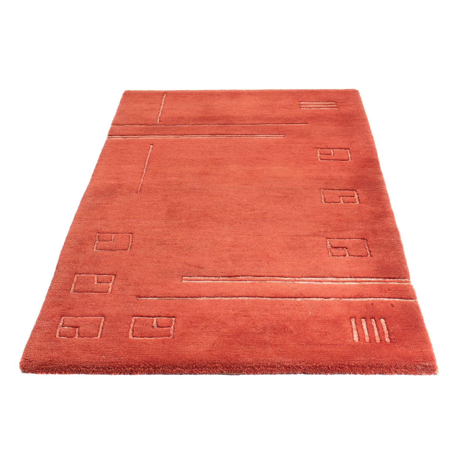 Tapis Népalais - 163 x 89 cm - rouge
