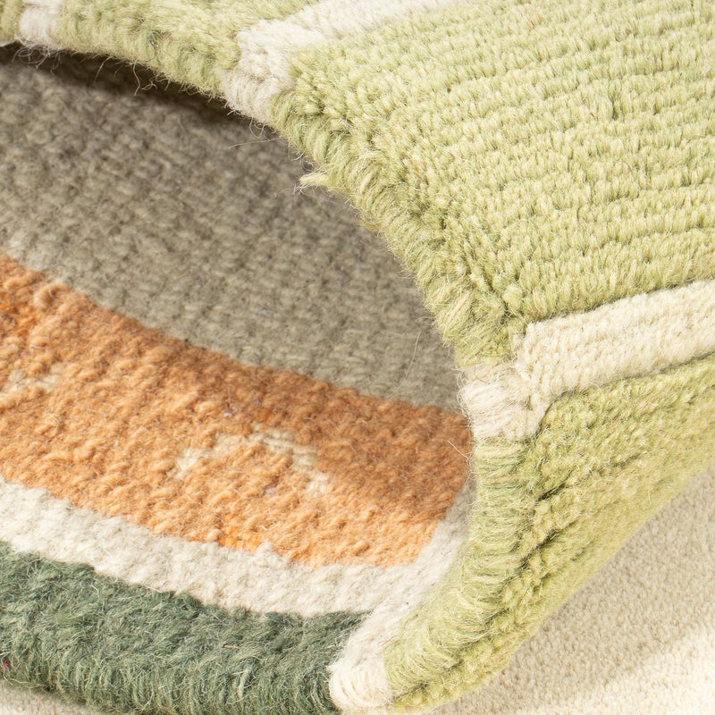 Tapis Népalais - 140 x 70 cm - vert olive