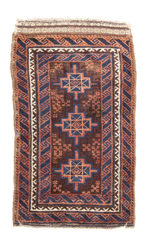 Tapis Belutsch - 103 x 58 cm - marron
