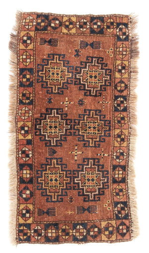 Tapis Belutsch - 105 x 60 cm - marron