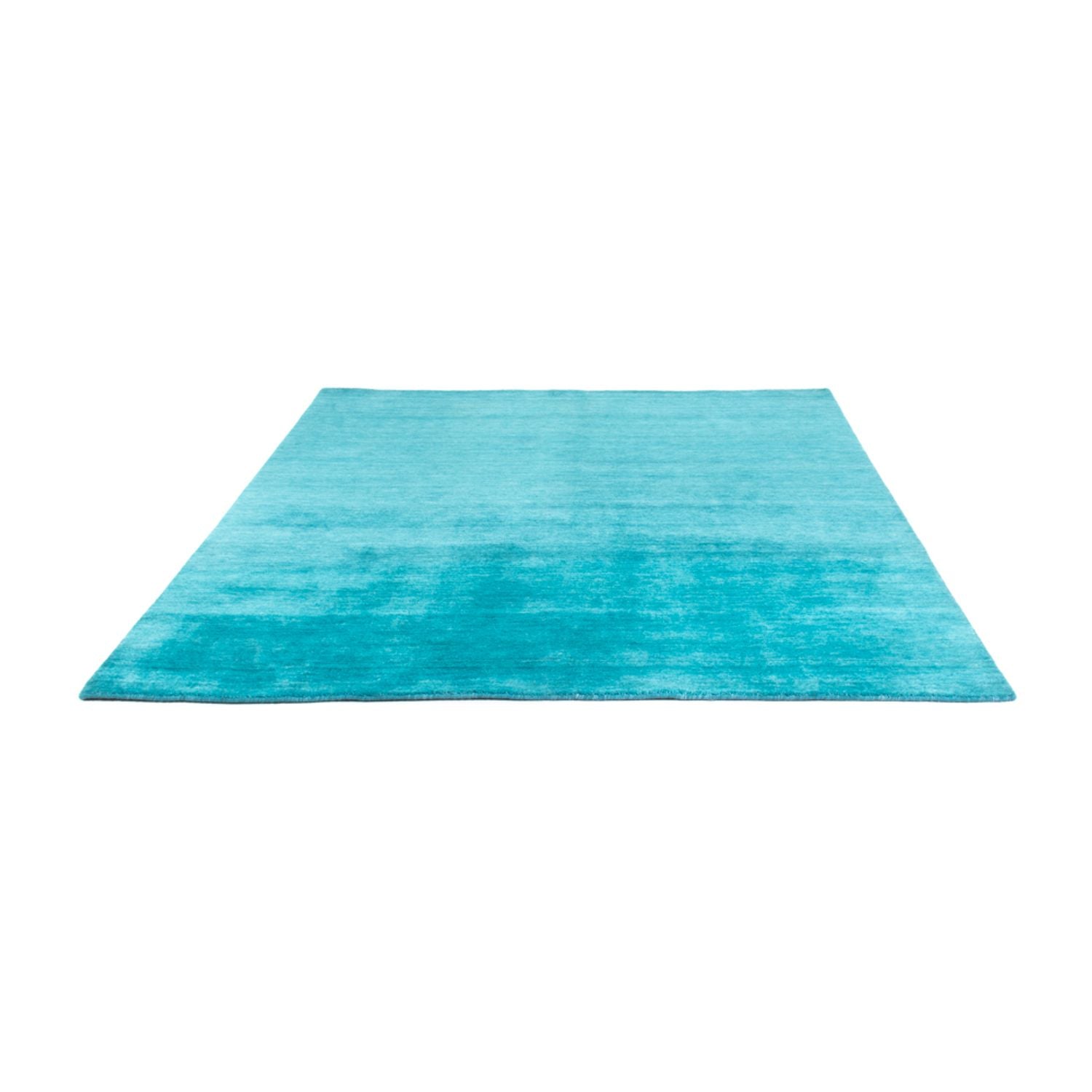 Tapis Gabbeh - Softy carré  - 200 x 200 cm - turquoise