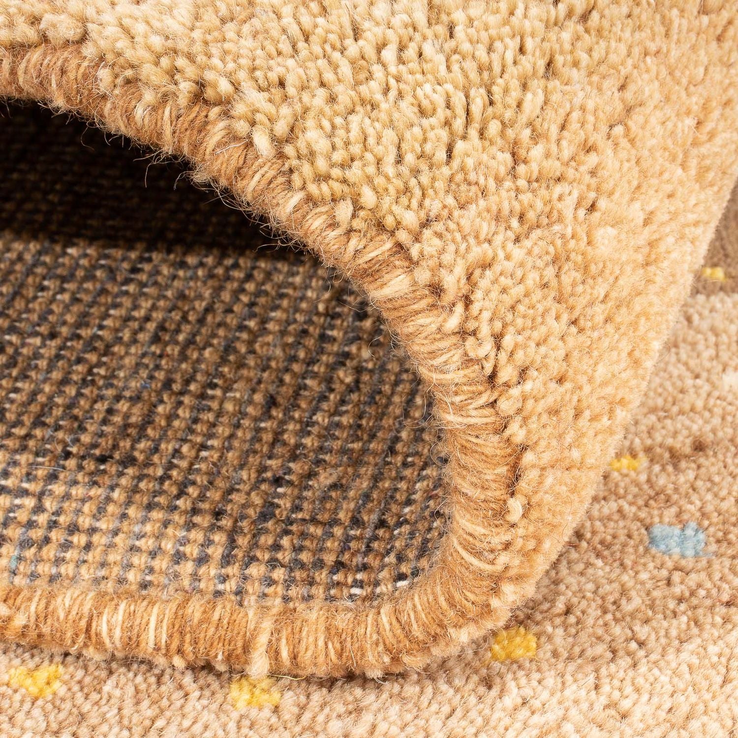 Tapis Gabbeh - Indus - 184 x 120 cm - beige