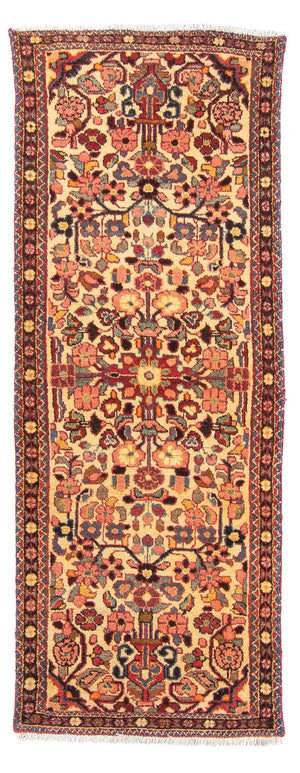 Tapis de couloir Tapis persan - Nomadic - 205 x 75 cm - jaune
