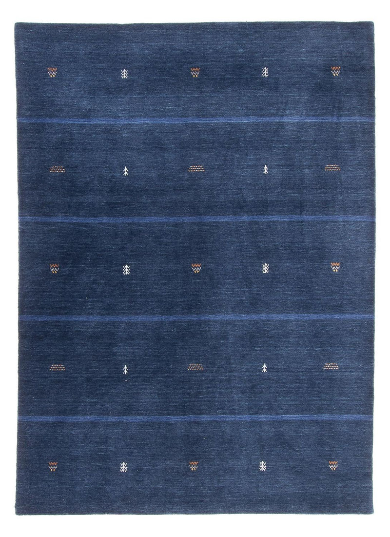 Tapis Gabbeh - Loribaft Softy - 240 x 174 cm - bleu foncé