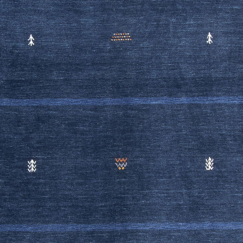 Tapis Gabbeh - Loribaft Softy - 240 x 174 cm - bleu foncé