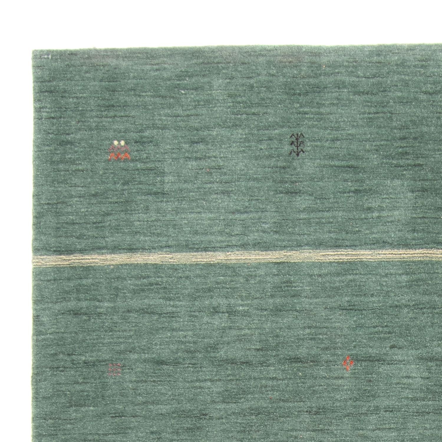 Tapis Gabbeh - Loribaft Softy - 250 x 200 cm - vert