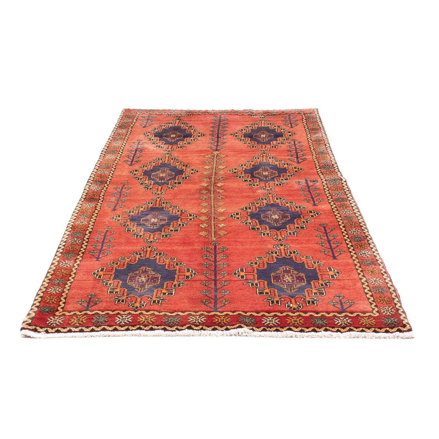 Tapis de couloir Tapis persan - Nomadic - 258 x 125 cm - orange