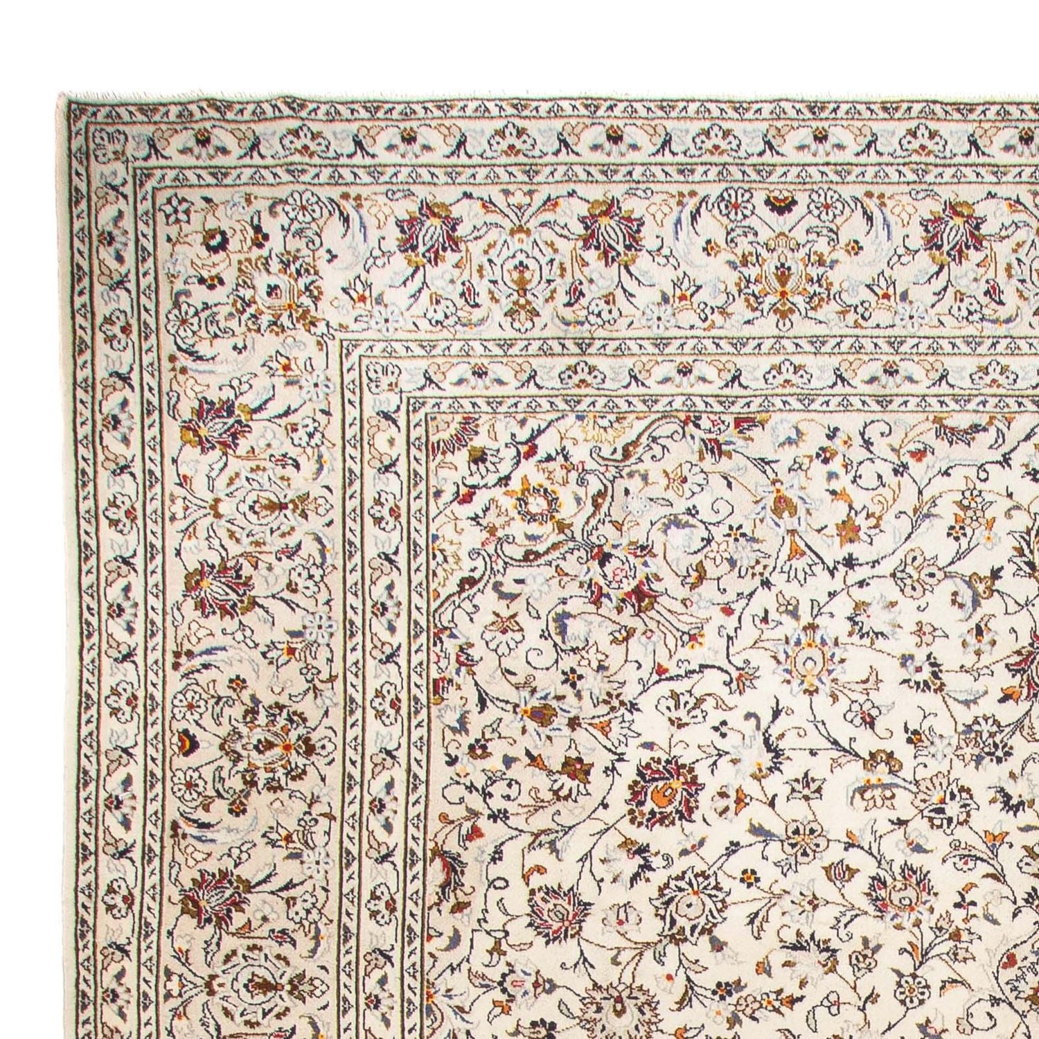Tapis persan - Keshan - 398 x 295 cm - beige