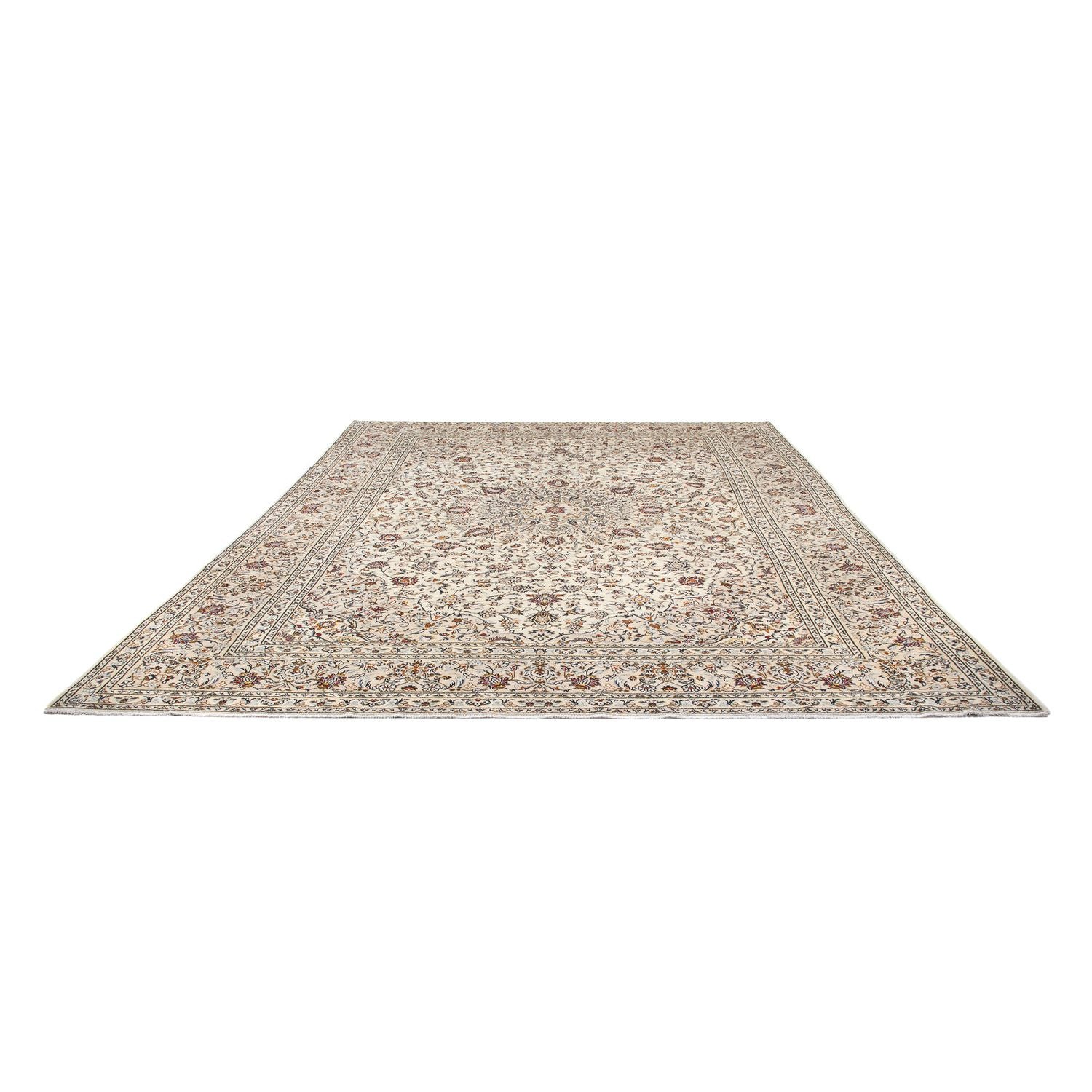 Tapis persan - Keshan - 398 x 295 cm - beige