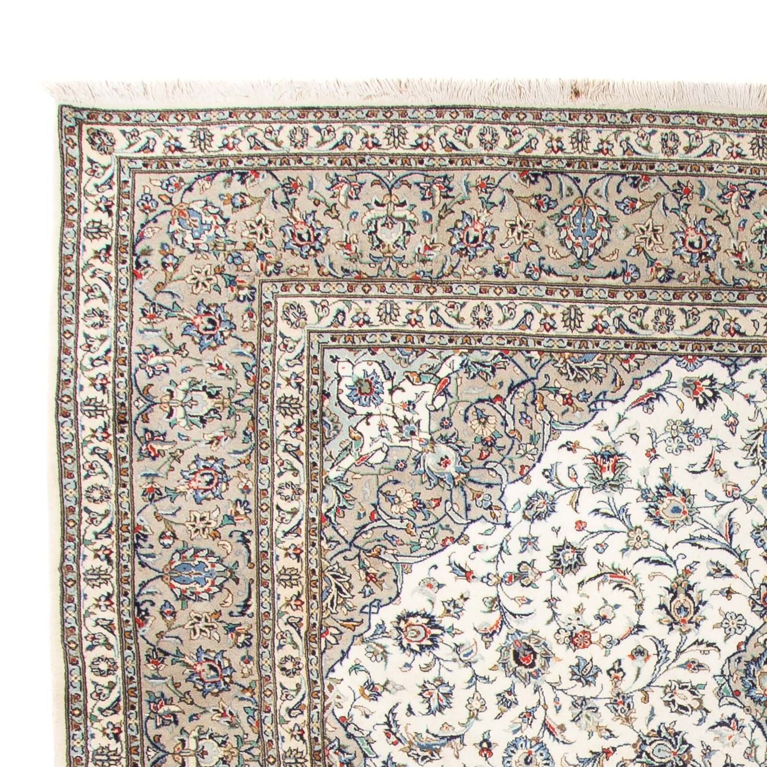 Tapis persan - Keshan - 356 x 250 cm - beige