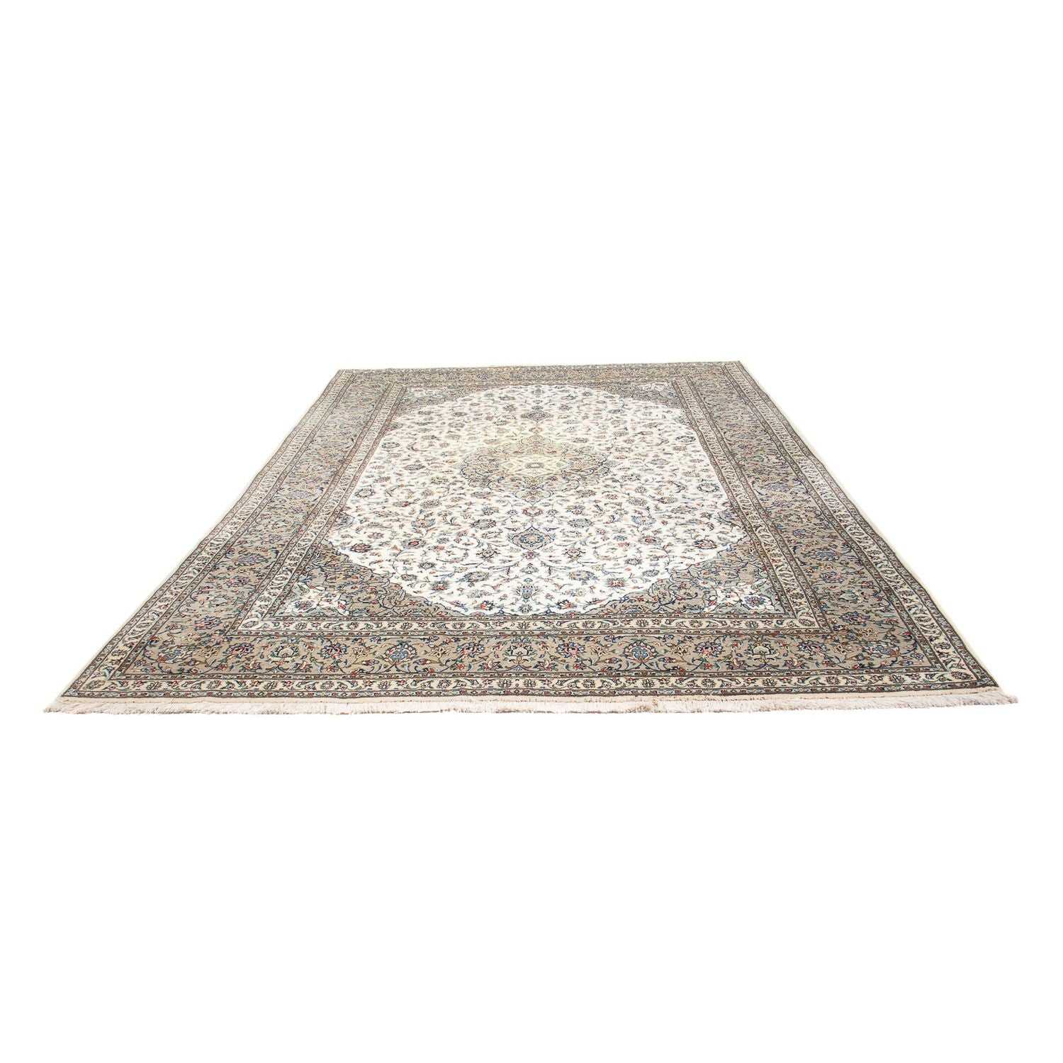 Tapis persan - Keshan - 356 x 250 cm - beige