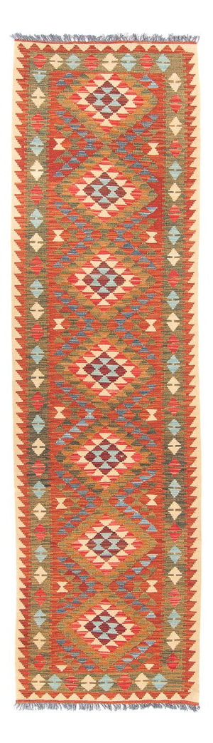 Tapis de couloir Tapis Kelim - Splash - 300 x 80 cm - multicolore