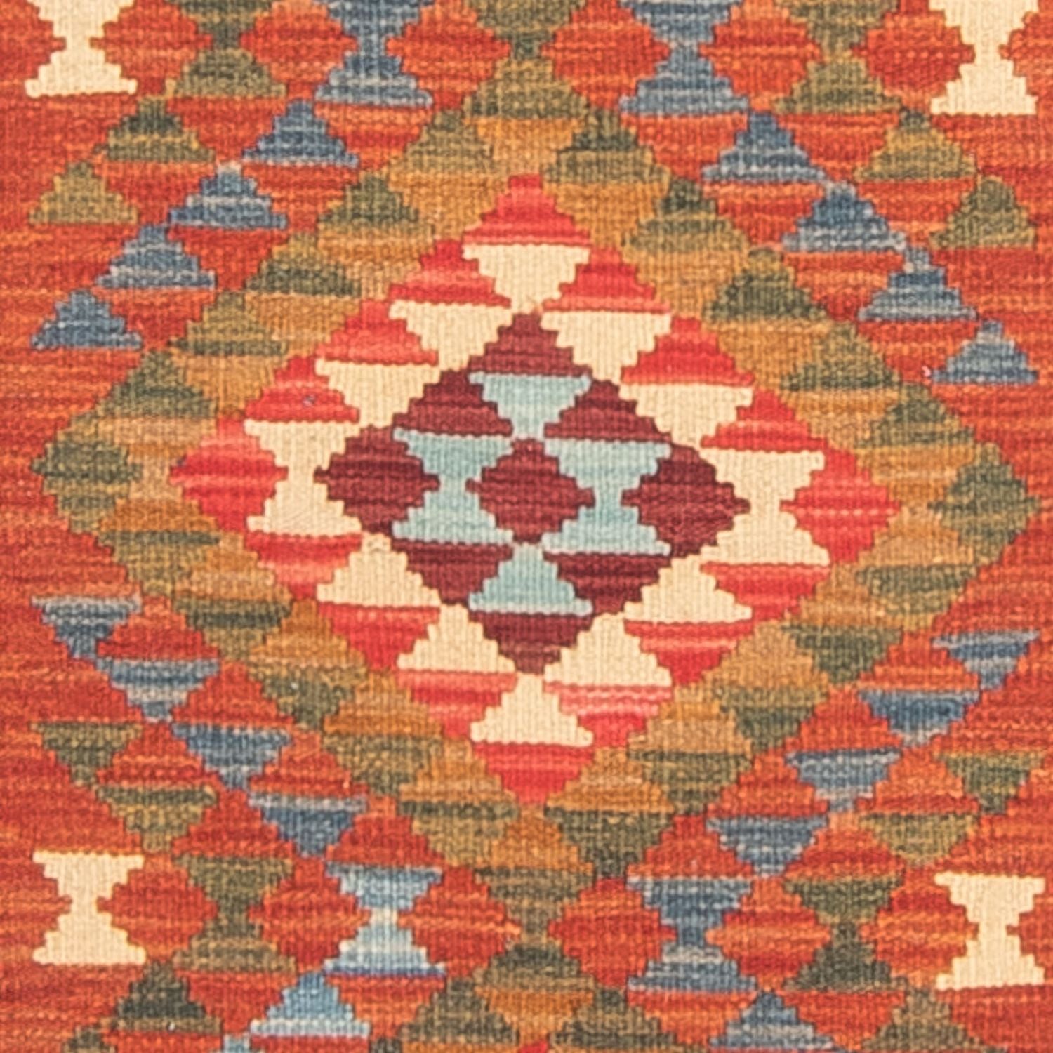Tapis de couloir Tapis Kelim - Splash - 300 x 80 cm - multicolore